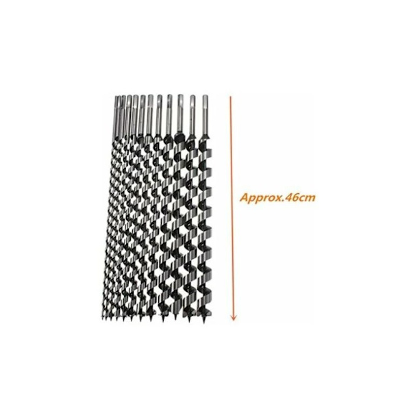 460mm 14mm Hex Shank Point Brad Point Drill Bit Auger Spiral Drill Woodworking Drilling Tool