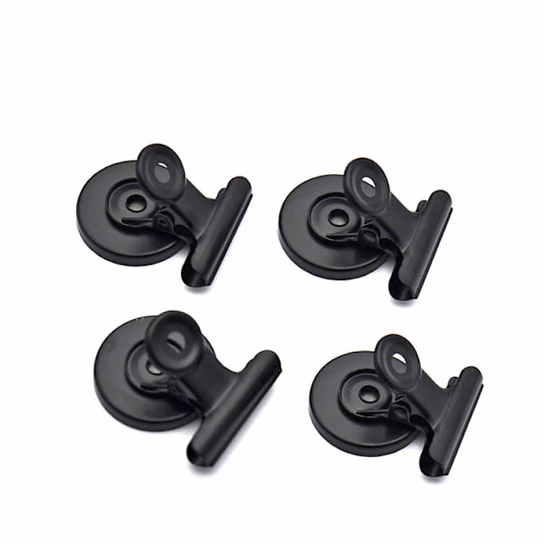 10 x 50mm Sorte Bulldog Bindende Papirclips / Metalhængslede Folde