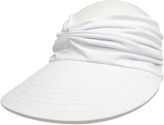 Dame Sol Visor Hat Bred Brede Sommer UPF 50+ UV Beskyttelse