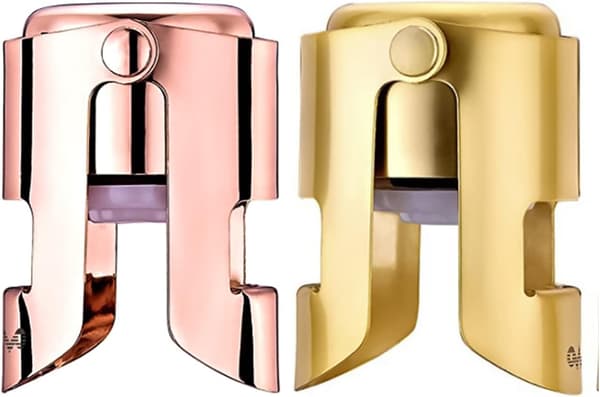 Champagne Stopper, Rustfritt Stål Flaskeplugg Forseglingsmiddel for Sparkl