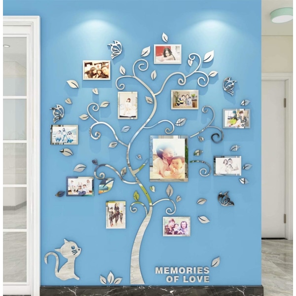 Tree Wall Stickers 3D Photo Frame DIY Wall Stickers Arts Home De