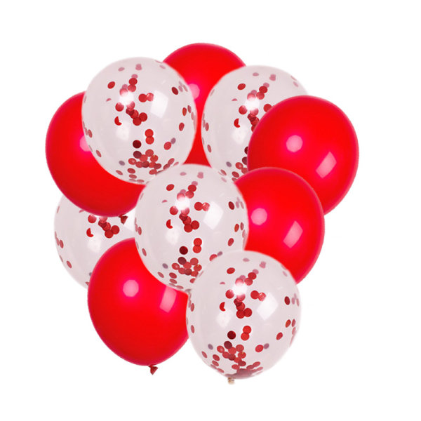 Grønn rød lateks ballonger dekorasjoner ballonger for 1,2,3,4,5,6,7,8