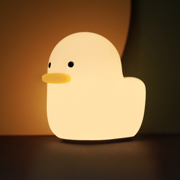 LED Duck Night Light, Søt Silikon Nursery Night Light R