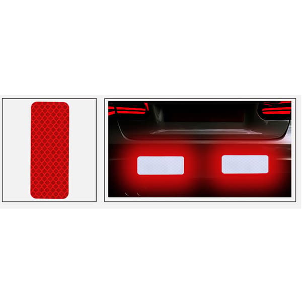 Automotive Safety Reflective Warning Strips 10 Red