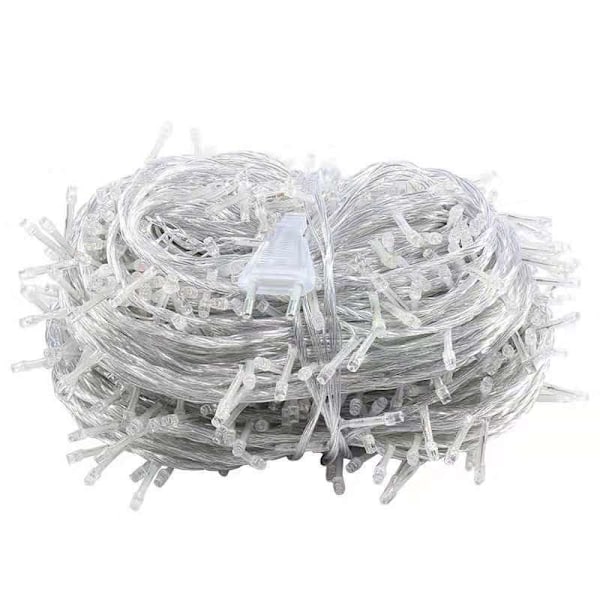 10m 100 LED Jul LED-ljusslingor Utomhus Fe Garland Ho