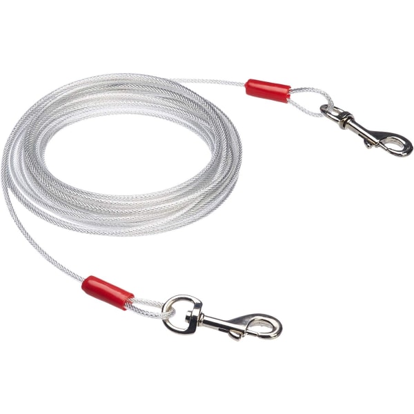 Basics Tie-Out-kabel för hundar upp till 90 pund. 33 fot