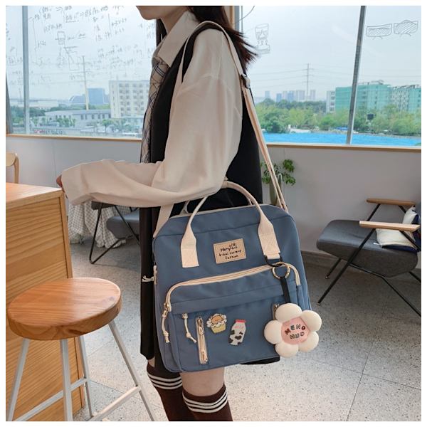 Söt Kawaii Ryggsäck Skolmaterial Laptop Ryggsäck, Tillbaka t