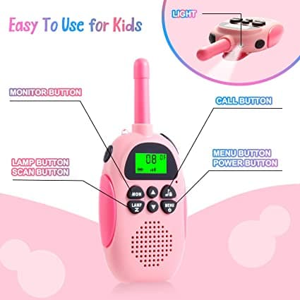 2 st Handheld Mini 3KM Clear talk - talk dj100 förälder - Chi