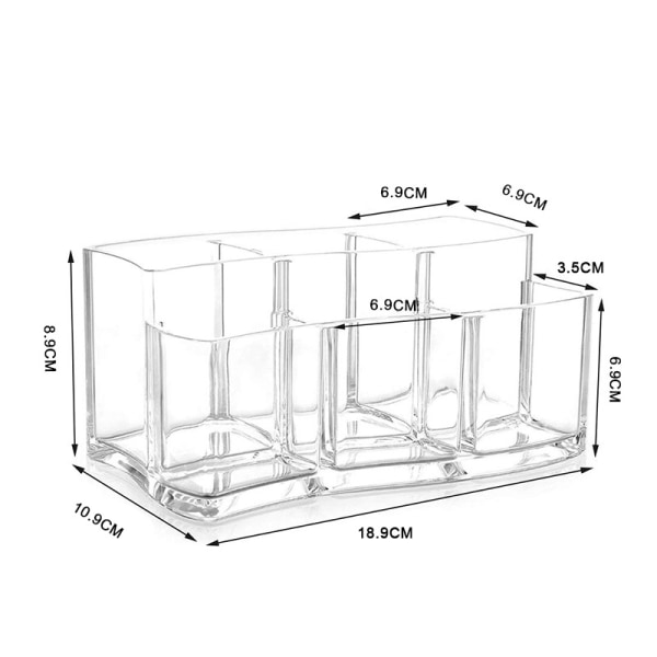 Kosmetisk arrangør Penselarrangør Skrivebordsarrangør 18.9*10.9*8.9C