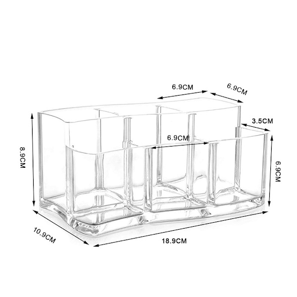 Kosmetisk Organizer Pensel Organizer Skrivebords Organizer 18.9*10.9*8.9C