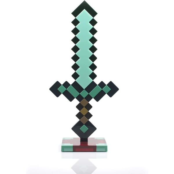 Minecraft Diamond Sword 14 Tommer USB Skrivebord LED Natlys - Dekor