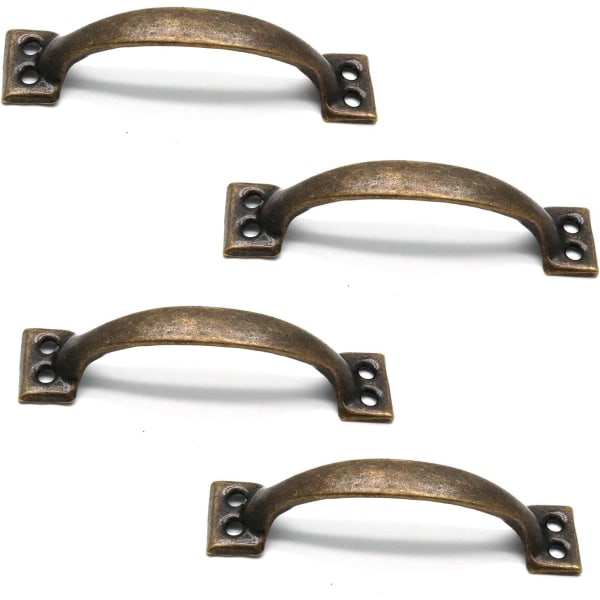 Draghandtag Vintage Stil Ladugårdsgrind Handtag Brons Ton