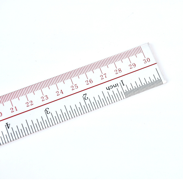 Ubruddelig lineal 30cm 3 stk. Stationery Skoleartikler