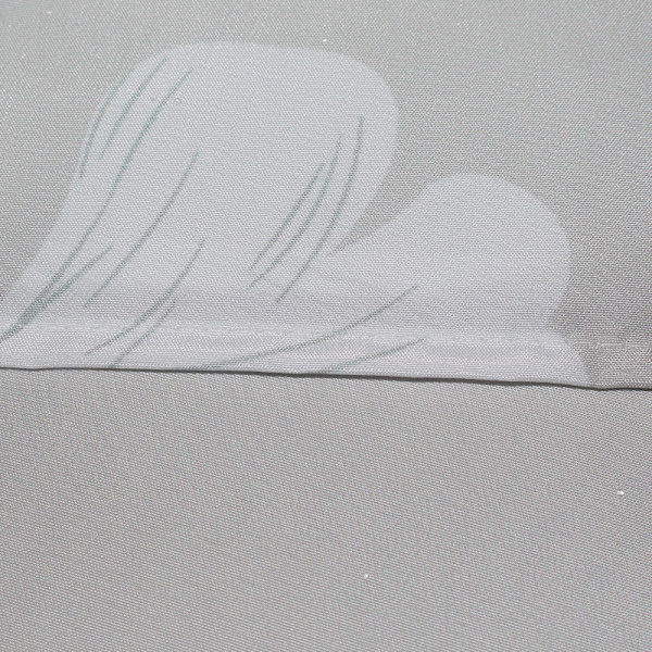 Ginkgo Bladmønster Gråt Bruseforhæng, Bruseforhæng 180x180 cm, Maskinvaskbar Polye