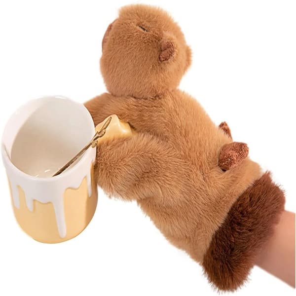 Plush Capybara Vantar Djur Vintervantar Plysch Plyschvantar Vinter