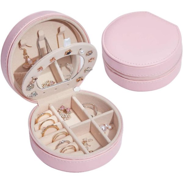 Jewelry Box, Small Travel Jewelry Organizer, PU Leather Storage