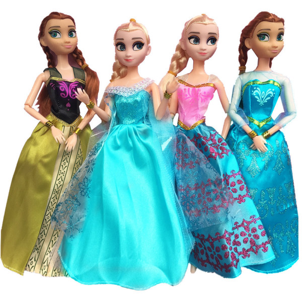 13 kpl 30cm Barbie-nukkevaatteita Lumikki pitkät hiukset s