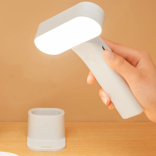 Skrivebordslampe trinnløs dimming LED skrivebordslampe USB-lading cabine