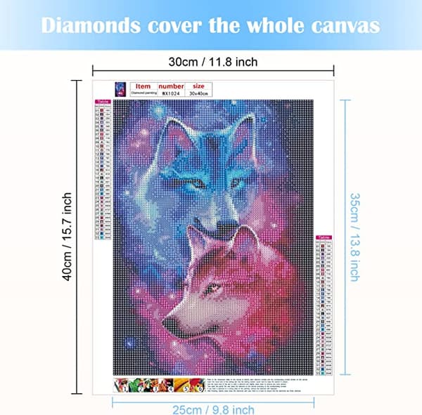5D Diamantmaleri Ulve 5D Diamantmaleri Diamantbroderi
