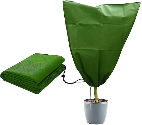 Sett med 2 beskyttelsesposer for vinterplanter - For grønne planter - W