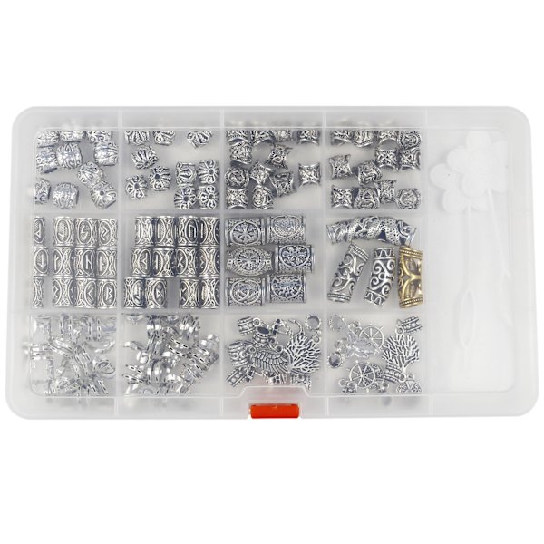 106-dels Set med Hårtillbehör i Aluminiumfolie