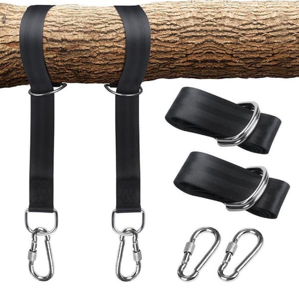 Hængekøjestroppe, 2 sæt Heavy Duty hængende svingestropper 2x150CM wit