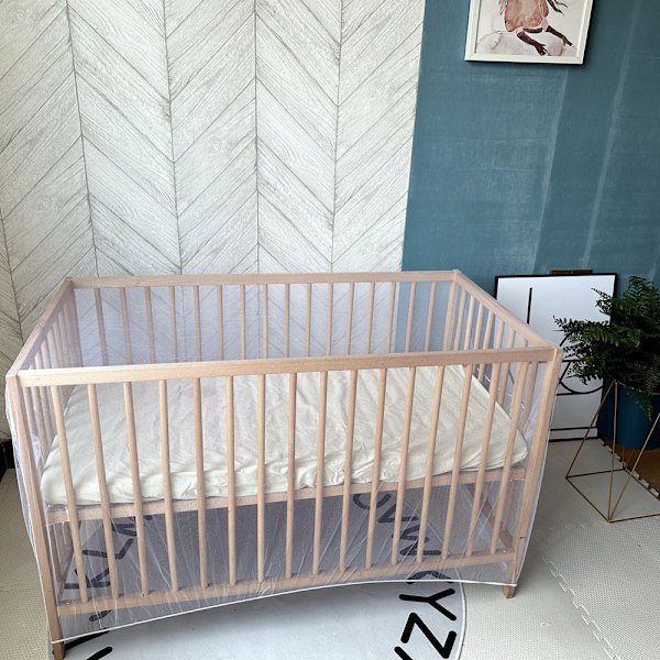 Myggnett for babyseng - svart - 70*160*70CM