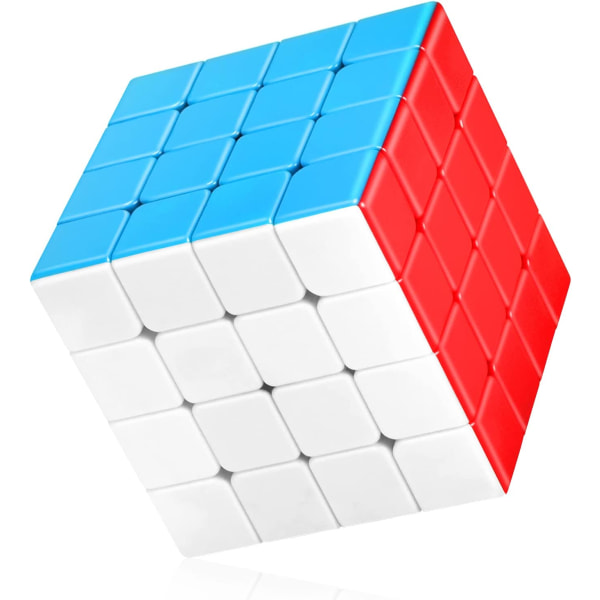 Speed ​​​​Cube 4x4 klistremerkeløs, Speed ​​​​Cube 4x4x4 Magic Cube Chri  369c | Fyndiq