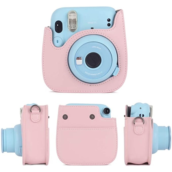 2 stk (Blush Pink) Leebotree kameraveske kompatibel med Instax