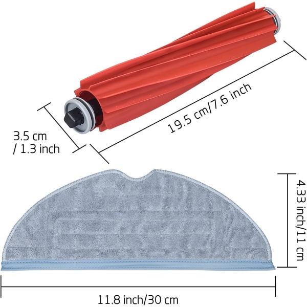 Mop för Roborock S7 S7 Plus S7+ S7 Maxv Ultra T7S T7S Plus Robot