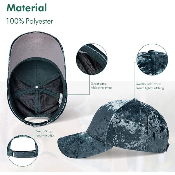 Herre Cap Vår Fløyel Baseball Cap for Kvinner Menn Sober Unstruc