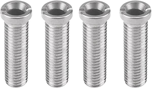 4 x 12*45mm rustfrie stålskruer til vaskesil - sølv, vaskesil