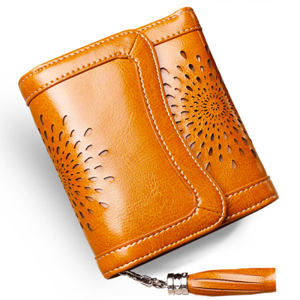 Liten lommebok for kvinner, kompakt bifold lommebok RFID-beskyttelse Wa
