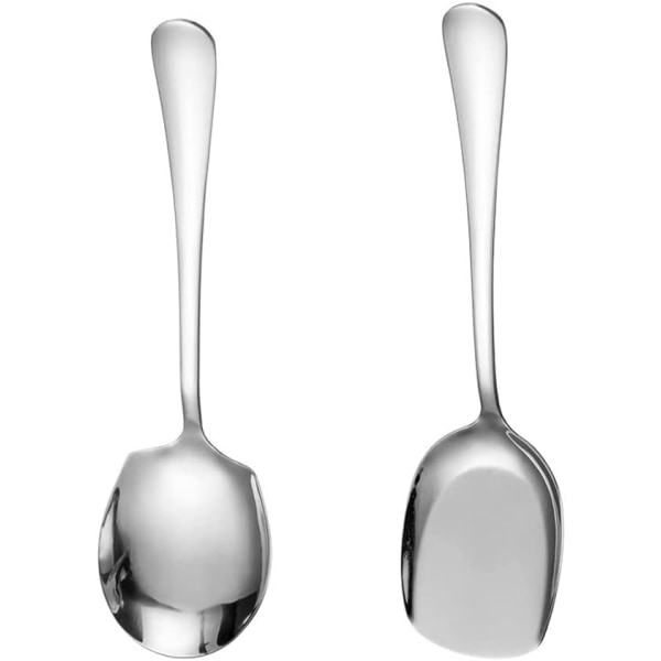 Tang Yuan 2 Stainless Steel Public Spoons Large Spoon Hotel Ateria