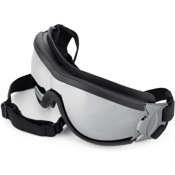 Hundebriller, justerbare kjæledyrsolbriller, anti-UV støvtett beskyttelse