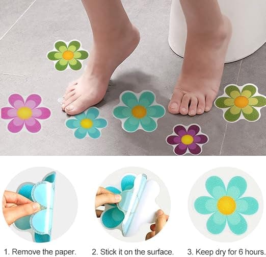 20 stk sklisikre badekarstickers (10 store og 10 små),