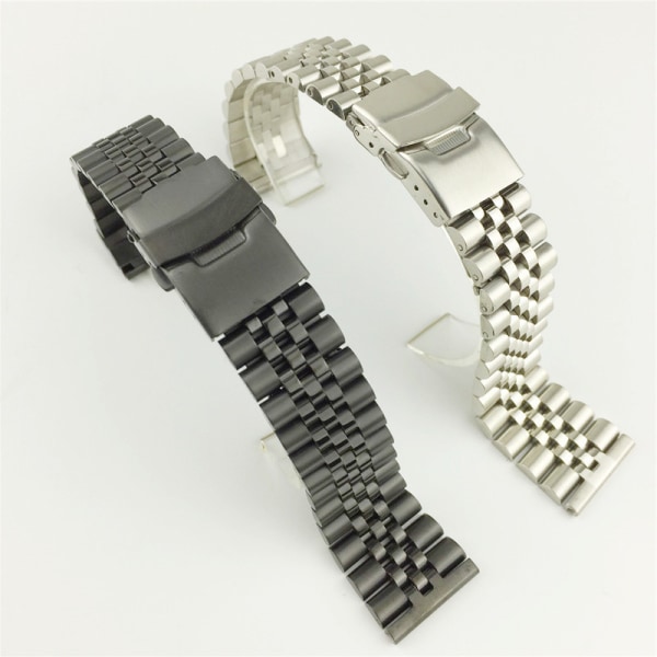 22 mm hopea ruostumattomasta teräksestä valmistettu watch ranneke 4 värillinen mesh