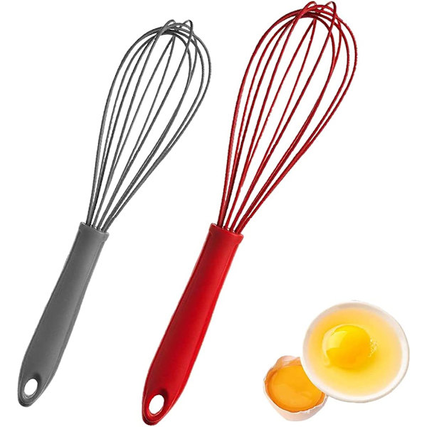 Set med 2 Silikonvispar, Silikonvisp, Manuell Visp