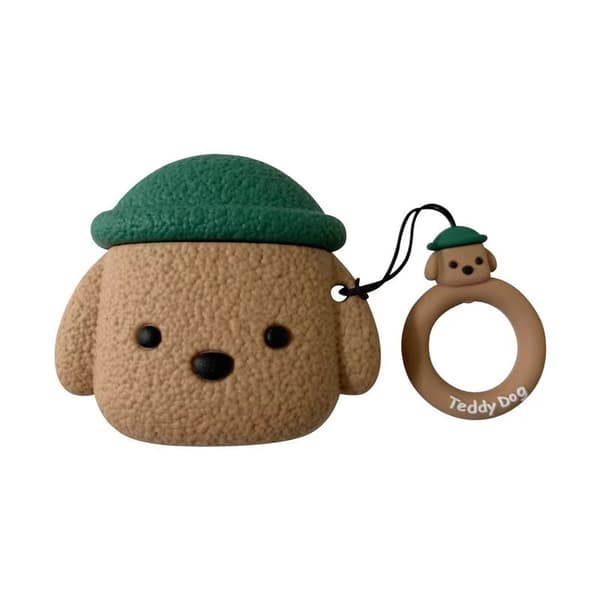 Gröna tecknade mössor hund airpods PRO 1 generation 2 generation Apple