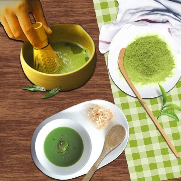 Matcha visp og skjeer - redskapssett for Matcha