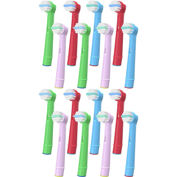 16 stk. Barne-tannbørstehoder Kompatibel med Oral B, Barn