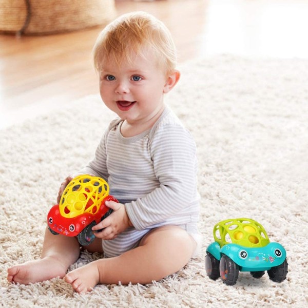 Billegetøj med Rattle & Roll Rattle Toy - 2 STK Baby Infant Handbal