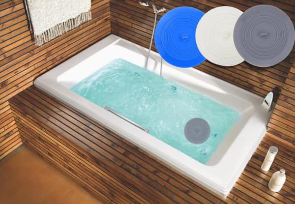 Badekarpropper 3-pakning, silikon vaskepropp badekarpropp, avløpsdeksel C