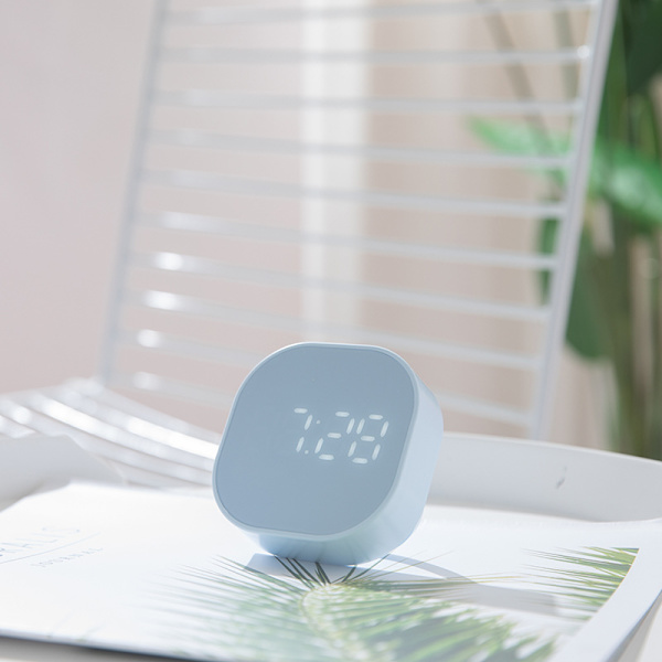 Pink Farve Kvadrat Digital Smart Timing Lille Vækkeur Kvadrat