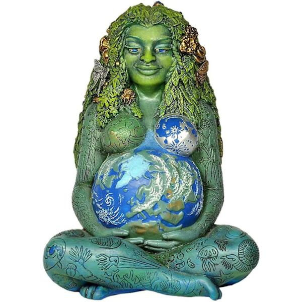 Moder Jord Statue, Gaia Statue Moder Jord Natur Resin F