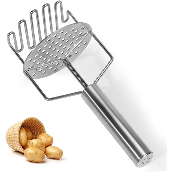 Manuel Kartoffelmoser, Rustfrit Stål Kartoffelmoser, Køkken Kartoffelmoser, Professionel Kartoffelmoser, Grøntsags- og Frugtpuré