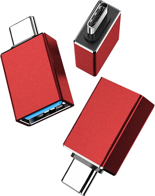 USB C til USB 3.1 OTG-adapter (3-pakning), USB Type C hann til USB A