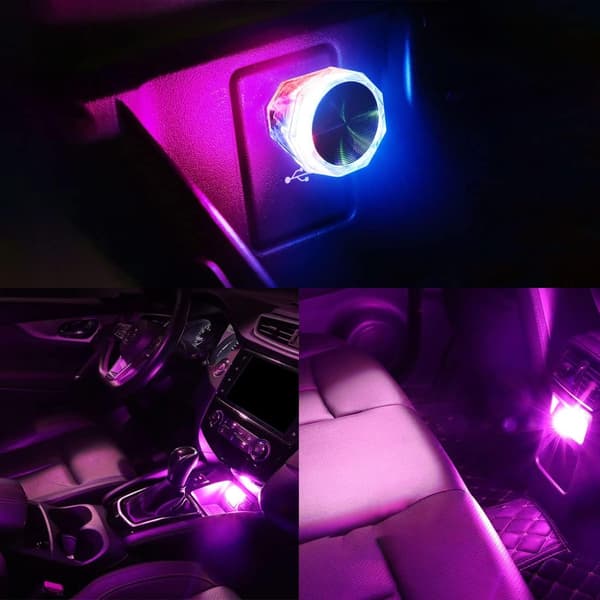 10 stk. USB Atmosfærelys, USB Strobe LED-lys, Plug-in LED Mini