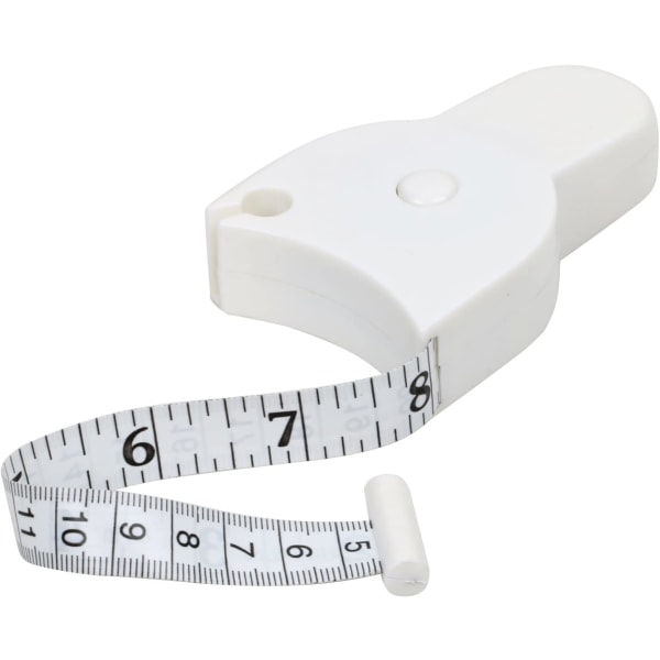 Hvit - 1 målebånd for å måle midjeomkrets, practica