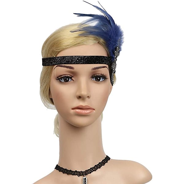 Naisten vintage-panta, 1920-luvun sulkapäähine Gatsby Flapper